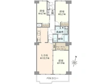 【東京都/足立区大谷田】ボナハイツ中川 3号棟 間取り図