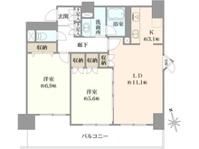 【東京都/葛飾区青戸】ヴェルアージュ亀有 間取り図