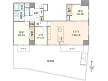【東京都/足立区千住元町】北千住ビューハイツ 間取り図