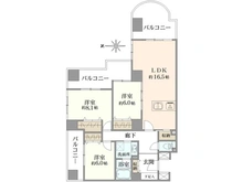 【東京都/足立区千住曙町】シテヌーブ北千住A 間取り図