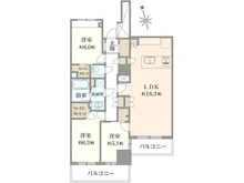 【東京都/足立区千住】アトラスタワー北千住 間取り図