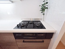 【東京都/足立区梅島】ライオンズステーションプラザ梅島 キッチン：三口コンロ