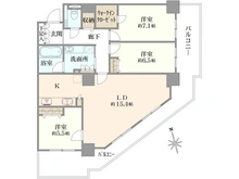 【東京都/足立区栗原】ライオンズタワー竹の塚ガーデン 間取り図