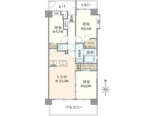 【東京都/足立区綾瀬】デュオ綾瀬 間取り図