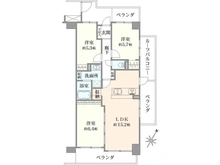 【埼玉県/草加市谷塚】ベルシャトウ谷塚 間取り図