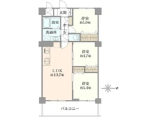 【東京都/足立区保木間】SSKグリーンパーク竹の塚II 間取り図
