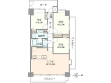 【東京都/足立区西新井】ライオンズガーデン西新井大師弐番館 間取り図