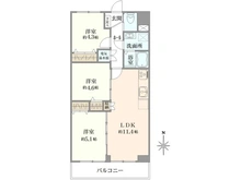 【東京都/足立区栗原】東武大師前サンライトマンション 3号館 間取り図
