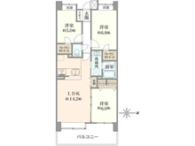 【東京都/台東区橋場】コスモ浅草桜橋リバーステージ 間取り図