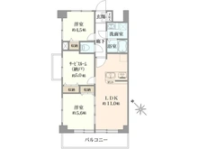【東京都/葛飾区金町】ルックハイツ金町 間取り図