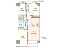 【東京都/足立区東綾瀬】エヴァ―グリーン綾瀬 1番館 間取り図