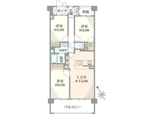 【東京都/足立区小台】コスモ田端北パークフォルム 間取り図