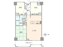 【東京都/足立区伊興】竹の塚ハイツ 間取り図