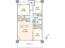 【東京都/足立区千住桜木】レクセルマンション北千住 間取り図