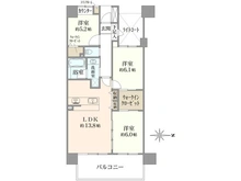 【東京都/足立区千住関屋町】コスモシティ北千住 間取り図