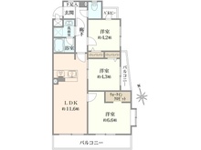 【東京都/足立区栗原】セザール西新井 間取り図