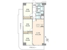 【東京都/荒川区町屋】尾竹橋公園スカイハイツ 間取り図