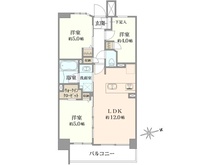 【東京都/足立区柳原】ナイスブライトピア北千住 間取り図