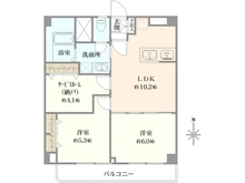 【埼玉県/草加市瀬崎】日東マンションサンシャイン谷塚 間取り図