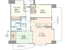 【埼玉県/八潮市大字南後谷】レーベンハイム草加弐番館 間取り図