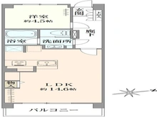 【東京都/葛飾区宝町】お花茶屋ローヤルコーポ 間取り図