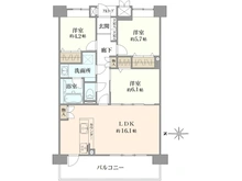 【東京都/荒川区南千住】けやき通り北四番館 間取り図