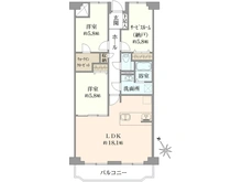 【東京都/足立区宮城】パークステージ王子宮城 間取り図