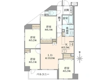 【東京都/足立区中央本町】ライオンズ梅島デュオパレットA棟 間取り図