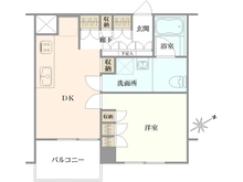 【東京都/中央区湊】ウエルシャン築地 間取り図