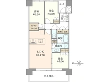 【東京都/葛飾区新宿】シティタワー金町 タワー棟 間取り図