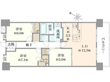 【東京都/足立区千住東】アルフェイス北千住 間取り図