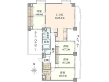 【東京都/足立区栗原】ライオンズガーデン西新井 間取り図