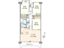 【東京都/足立区本木北町】ル・アール西新井 間取り図