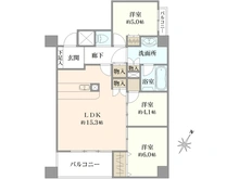 【東京都/葛飾区四つ木】シティウイングお花茶屋 間取り図