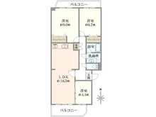 【東京都/足立区中央本町】エステート五反野住宅 間取り図