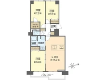 【東京都/江戸川区清新町】シティコープ清新 15号棟 間取り図