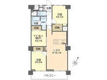 【東京都/江戸川区北葛西】日商岩井宇喜田マンション 間取り図