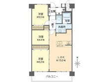 【東京都/江戸川区南葛西】なぎさニュータウン 2号棟 間取り図