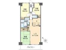 【東京都/江戸川区西瑞江】モア・ステージ一之江 間取り図