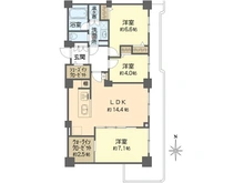 【東京都/江戸川区清新町】清新北ハイツ 5号棟 間取り図