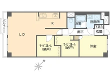 【千葉県/浦安市富岡】サンコーポ浦安 E棟 間取り図