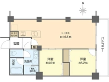 【東京都/江戸川区清新町】清新北ハイツ 5号棟 間取り図