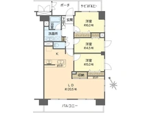 【東京都/江戸川区篠崎町】ダイアパレス篠崎ブリリアンコート 間取り図