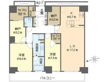【東京都/江東区東雲】W Comfort Towers West 間取り図