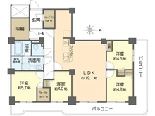 【東京都/江戸川区清新町】清新北ハイツ 4-7号棟 間取り図