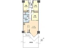 【東京都/江戸川区西葛西】バームハイツ西葛西 間取り図