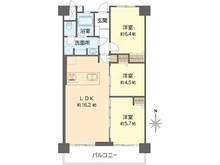 【東京都/江戸川区南葛西】なぎさニュータウン 3号棟 間取り図