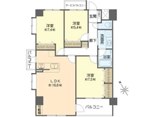 【東京都/江戸川区松江】エクセレント船堀 間取り図