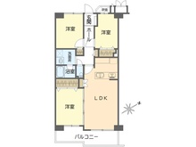 【東京都/江戸川区西葛西】コスモ西葛西 間取り図