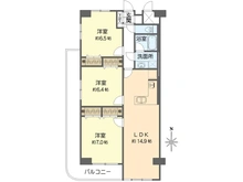 【東京都/江戸川区東葛西】葛西サンハイツ 間取り図